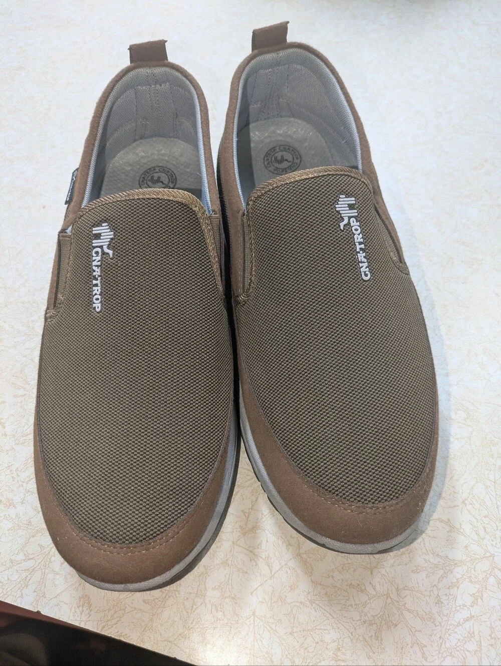 CNA.TROP Men's Outdoor Slip-On Walking Shoes Brown Size 47 (US 13)
